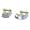 rear shock bracket control arm guard clayton offroad