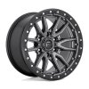 alloy wheel d680 rebel matte gun metal black bead ring fuel