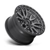 alloy wheel d680 rebel matte gun metal black bead ring fuel