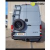 adjustable spare wheel carrier with ladder for vw