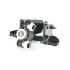 wide roller carriage for the right sliding door on