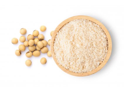 soy protein powder with soybeans isolated white background 264757 86