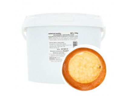 Náplň jablečné kostky Helcom, 12kg