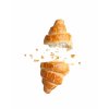 appetizing croissant isolated white background