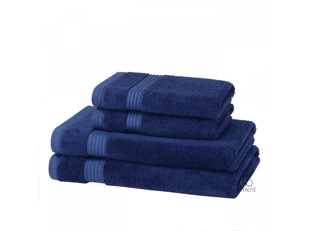 Bambusový ručník prémiové kvality 700gsm tmavě modrá