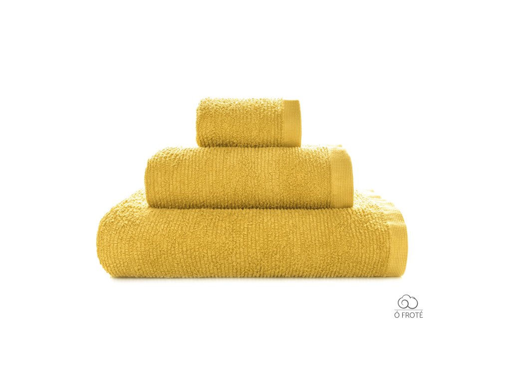 Froté osuška Sorema Ribbon 550 gsm Mustard (žlutá)