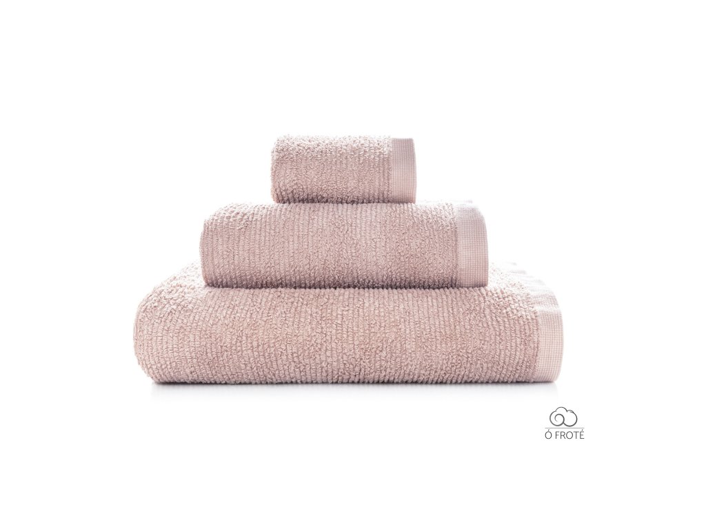 Froté ručník Sorema Ribbon 550 gsm Nude (růžová)