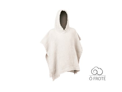 detske ponco kremove