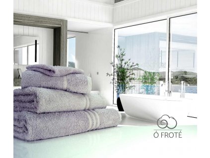 šedý luxusní ručník