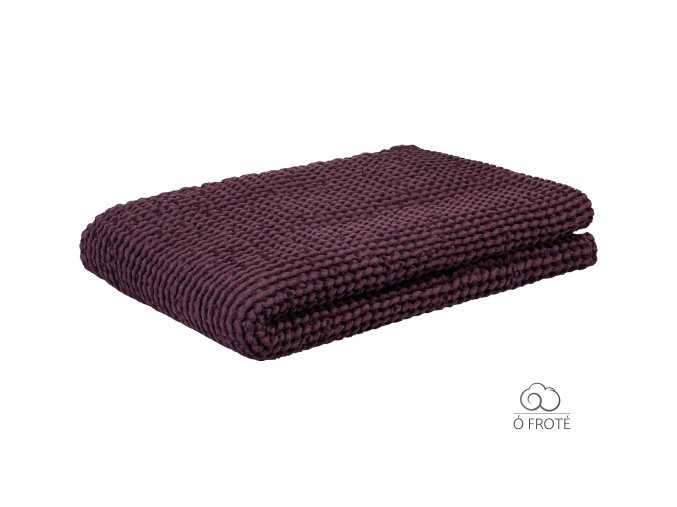 Vaflová osuška 400 gsm vínová