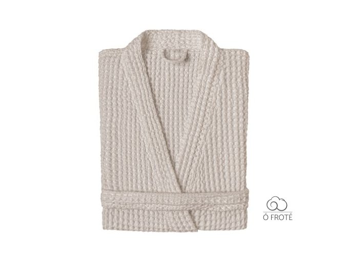 Vaflový Kimono Župan Sorema Favo 420 gsm Fog (hnědá)