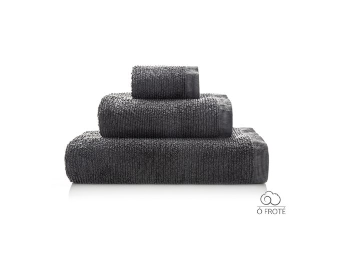 Froté ručník Sorema Ribbon 550 gsm Storm (tmavá šedá)