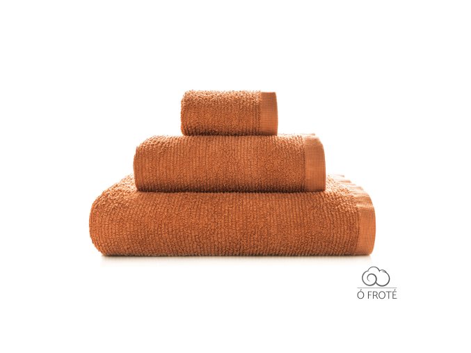 Froté ručník Sorema Ribbon 550 gsm Copper (oranžová)