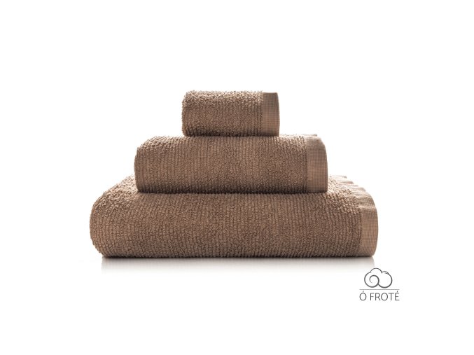 Froté osuška Sorema Ribbon 550 gsm Taupe (hnědá)