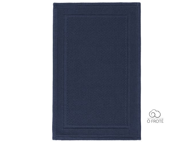BEE WAFFLE BATH MAT NAVY 20043