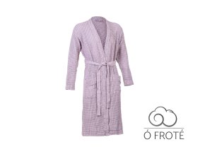 Vaflový Kimono Župan 400 gsm Fialový