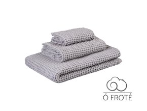 Sada vaflových ručníků Ó Froté Vafle 400 gsm šedá