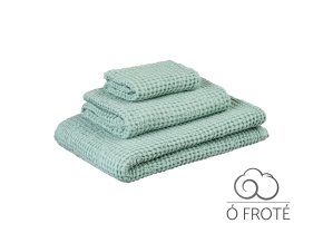 Sada vaflových ručníků Ó Froté Vafle 400 gsm zelená