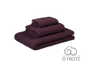 Sada vaflových ručníků Ó Froté Vafle 400 gsm vínová