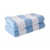 Bazénová osuška pruhovaná-modrý pruh