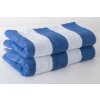 Bazénová osuška pruhovaná-modrý-pruh-odolná chlóru