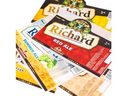 Sada etiket Richard 2016-2017 - 5 ks
