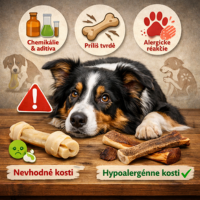 Aké žuvacie kosti sú vhodné pre citlivých psov?