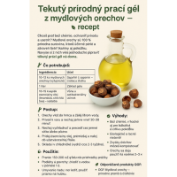 🌿 Tekutý prírodný prací gél z mydlových orechov