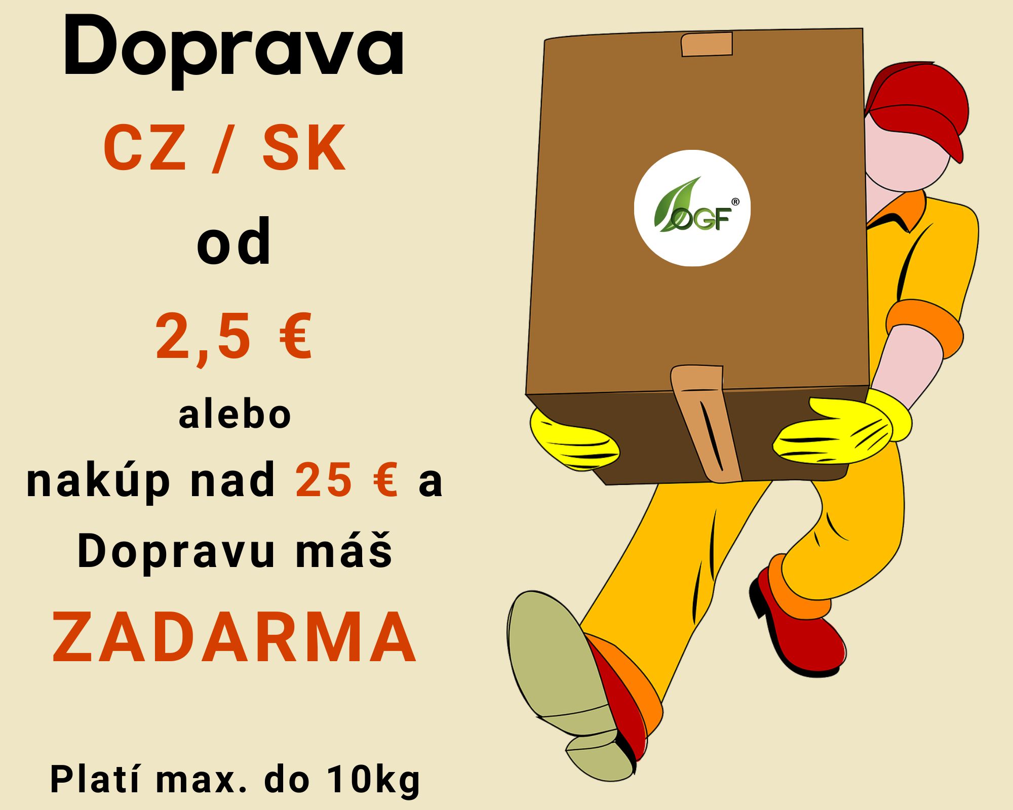 Doprava nad 25 € zdarma