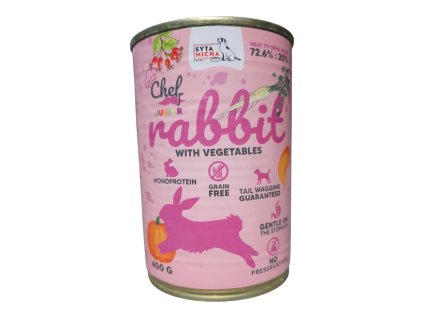 Syta Micha Chef – Vlhké krmivo pre šteniatka králik