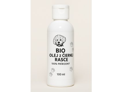 Prírodný BIO olej z čiernej rasce OGF – vhodný pre psov a kone, imunita, trávenie, vitalita, balenie 100 ml