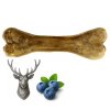 MAXXI Hypoalergénna žuvacia kosť z jeleňovej kože s ovocím (22 cm) (2)