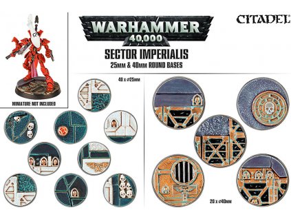 Sector Imperialis: 25mm & 40mm Round Bases