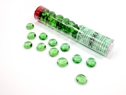 Light Green Glass Gaming Stones