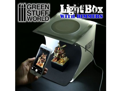 portable lightbox studio with led dimmer
