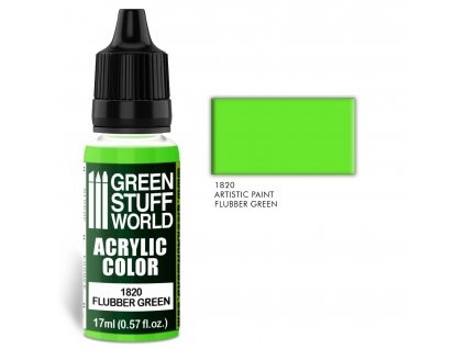 acrylic color flubber green