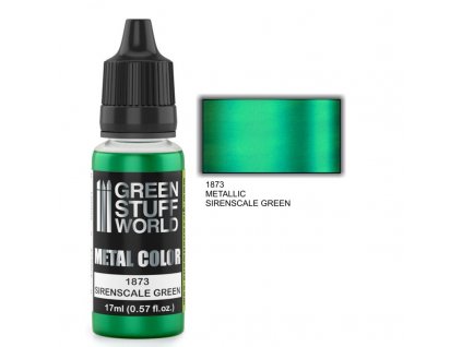 metallic paint sirenscale green