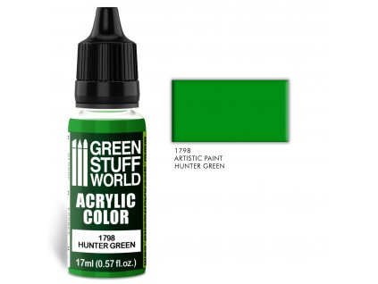 acrylic color hunter green