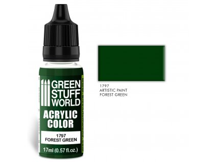 acrylic color forest green
