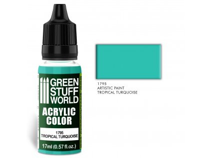 acrylic color tropical turquoise