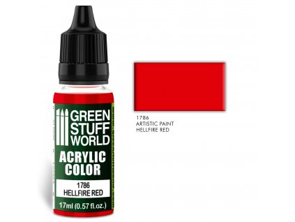 acrylic color hellfire red