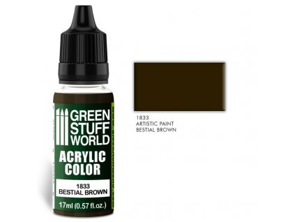 acrylic color bestial brown