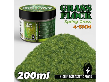 static grass flock 4 6mm spring grass 200 ml