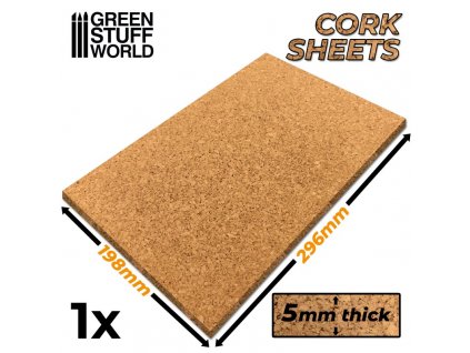 cork sheet basing material in 5 mm