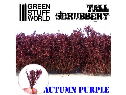 tall shrubbery autumn purple