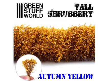 tall shrubbery autumn yellow