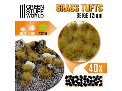 self adhesive scenic basing grass tufts 12mm beige
