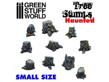 small haunted tree stumps
