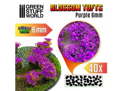blossom tufts 6mm self adhesive purple flowers (1)