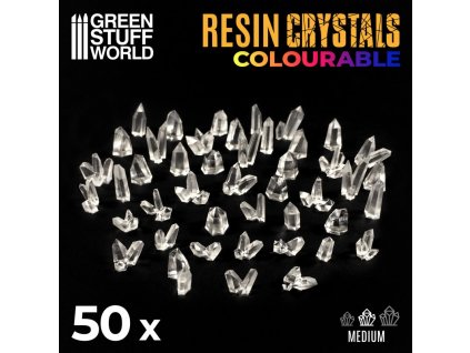 clear resin crystals medium